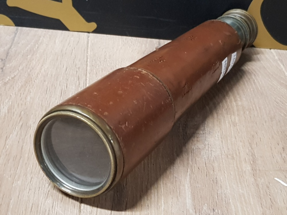 ANTIQUE 3 DRAW TELESCOPE BY ARMSTRONGS MANCHESTER