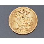 22CT GOLD 1966 FULL SOVEREIGN COIN