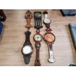 6 BANJO BAROMETERS FOR RESTORATION