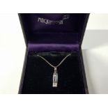 SILVER RENNIE MACKINTOSH PENDANT AND CHAIN, 2.01G