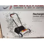 ECKMAN RECHARGEABLE CORDLESS CYLINDER MOWER IN BOX