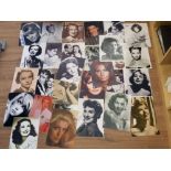 LARGE QUANTITY OF SIGNED PHOTOGRAPHS OF ACTRESSES INCLUDES JUNE ALLYSON, PATRICIA ROE, JANE RUSSELL,