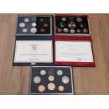 UK ROYAL MINT PROOF SETS FOR 1983 1986 AND 1997 ALL COMPLETE IN ORIGINAL CASE