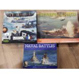 THREE BOXED WAR SHIPS WAR GAMES INCLUDES VICTORY IN THE PACIFIC, LEVIATHANS AND NAVAL BATTLES