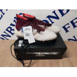 A PAIR OF BRAND NEW LADIES ADIDAS CONTROLSKIN FOOTBALL BOOTS SIZE 8 1/2 WITH TAGS AND BOXED