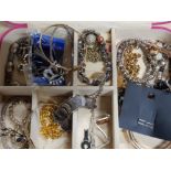 JEWELLERY BOX CONTAINING A SELCTION OF BANGLES AND BRACELETS ETC