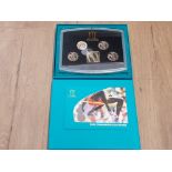 UK ROYAL MINT 2002 MANCHESTER GAMES £2 SILVER PROOF SET OF 4 COINS IN BOX AND CASE OF ISSUE WITH