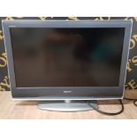 SONY 32 INCH LCD TV ON STAND, WITH LEAD, NO REMOTE