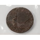 IRELAND HALF PENNY COIN DATED 1694, S 6597, HIGH GRADE