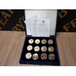 DIAMOND WEDDING PHOTOGRAPHIC PORTRAIT COLLECTION PROOF SET WITH COINS BOXED