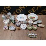 CERAMIC POWDER POTS ROYAL WORCESTER REGENCY WARE SMALL DISH WEDGWOOD NURSERY BOWL AND PLATE SHOE