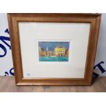 AN OIL PAINTING BY WALTER HOLMES DOGE'S PALACE VENICE SIGNED 10 X 14.5CM