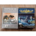 2 BOXED WARGAMES SHIPBASE III A TACTICAL NAVAL COMBAT GAME THATS COMPUTER ASSISTED TOGETHER WITH