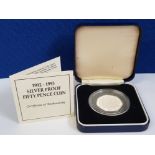UK ROYAL MINT 1992 50P E C SILVER PROOF COIN IN CASE OF ISSUE WITH CERTIFICATE OF AUTHENTICITY