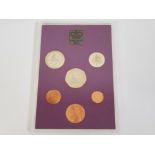 UK ROYAL MINT THE COINAGE OF GREAT BRITAIN AND NORTHERN IRELAND 1980 PROOF COIN SET, COMPLET WITH