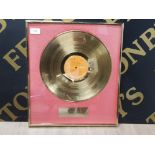 FRAMED ELVIS PRESLEY LP RECORD PRESENTATION LOVING YOU, FIRST MILLION SELLING MOVIE SOUNDTRACK