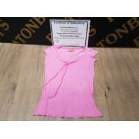 CARMEN ELECTRA WORN PINK JUICY COUTURE SCOOP NECK WITH BOW T SHIRT, PLUS CERTIFICATE OF