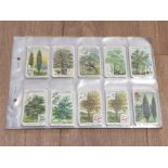 CIGARETTE CARDS GALLAHER 1912 WOODLAND TREES X 70 DIFFERENT FROM A SET OF 100 AVERAGE