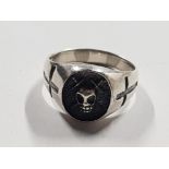 SILVER SKULL RING 6.6G SIZE Y