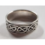 SILVER CELTIC BAND, 6.2G SIZE U