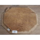 VINTAGE ROBERT THOMPSON MOUSEMAN WOODEN CHEESE BOARD