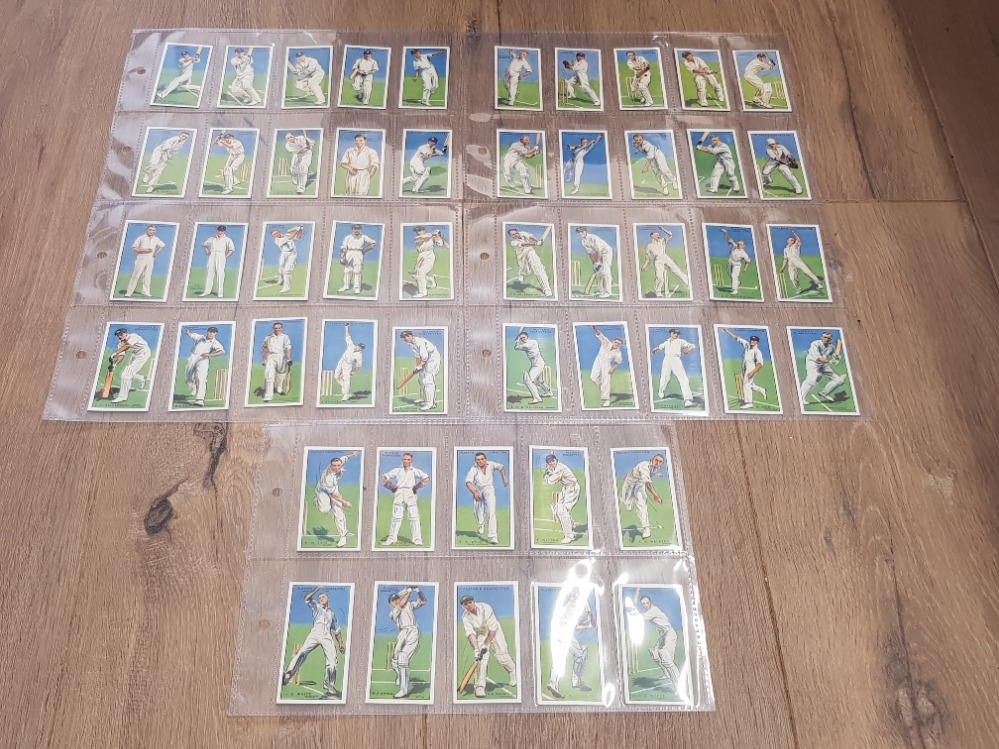 CIGARETTE CARDS CRICKETERS 1930 BY PLAYERS SET OF 50 AVERAGE CONDITION