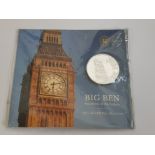 UK ROYAL MINT 2015 BIG BEN 100 POUND SILVER CREW COIN