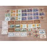 A LOT OF GERMANY NOTED SETS DATED 1921 TO 1922, SERIENSCHEIN SERIES TYPES FROM POSSNECK,