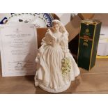 LIMITED EDITION PRINCESS OF WALES DIANA COALPORT FIGURE BY JOHN BROMLEY WITH CERTIFICATE OF