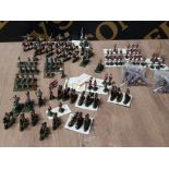 LARGE QUANTITY OF WARGAMES MILITARY MINATURES MAINLY BRITANNIA, ALL PAINTED