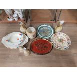 19TH CENTURY AND LATER CERAMICS TO INCLUDE MASON'S IRONSTONE DINNER PLATES NEWHALL PART