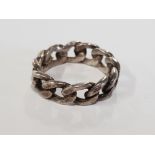 SILVER CURB LINK STYLE RING SIZE P 1/2 5.2G