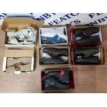 7 PAIR OF HOTTER STYLISH SHOES AND SANDALS NEW IN BOX (3 SIZE 7S AND 4 SIZE 6 1/2)