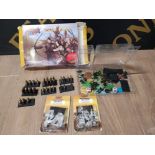 SELECTION OF MIGHTY ARMIES WAR GAMES MINATURES INCLUDES WILD ELVES BOX SET AND 2 UNOPENED PACKS