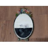 PRETTY VINTAGE BARBOLA OVAL SHAPED DRESSING TABLE MIRROR