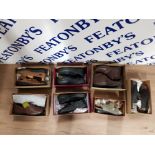 7 PAIRS OF HOTTER STYLISH SHOES AND SANDALS NEW IN BOX (5 PAIR SIZE 7 AND 2 PAIR SIZE 6 1/2)