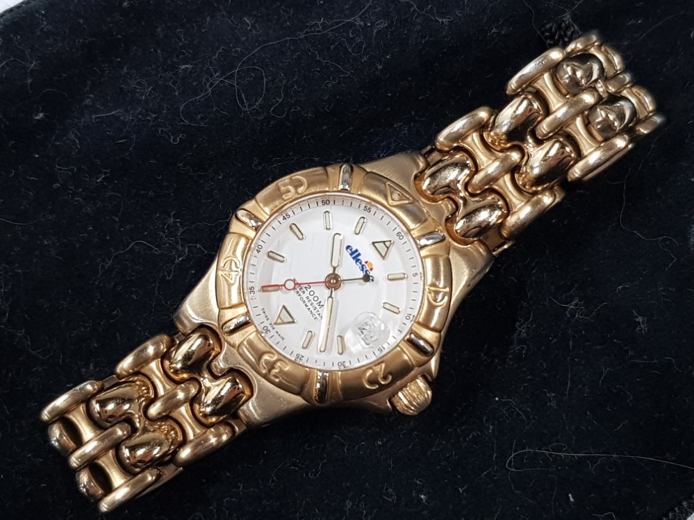 LADIES GOLDPLATED ELLESSE BRACELET WRISTWATCH