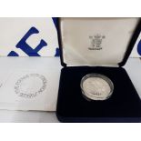 2003 SILVER PROOF FIVE POUND COIN CORONATION JUBILEE ANNIVERSARY CROWN LIMITED TO 50000 WITH COA