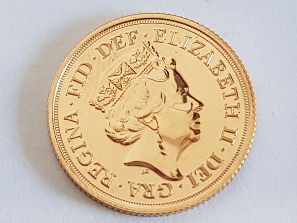 22CT GOLD 2018 FULL SOVEREIGN COIN - Image 2 of 2