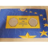 1998 ROYAL MINT UK FIFTY PENCE EUROPE COMMEMORATIVE COIN SET