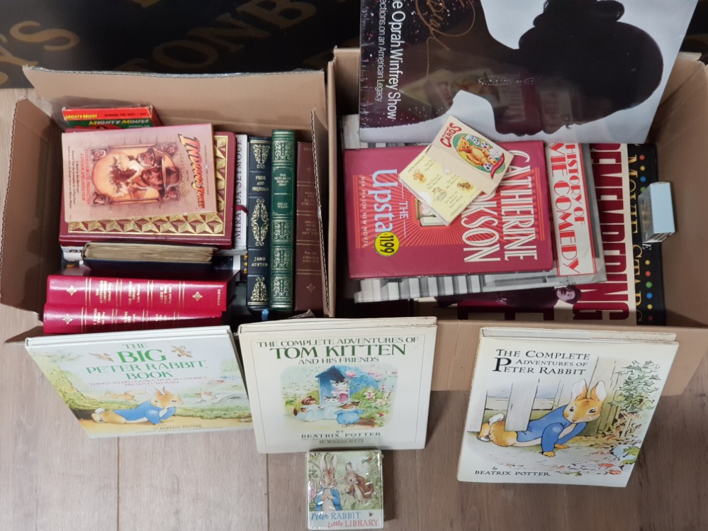 LARGE COLLECTION OF CHARLIE CHAPLIN BOOKS, 8MM MIGHTY MOUSE REEL TAPE, PETER RABBIT BOOKS WITH - Image 2 of 3