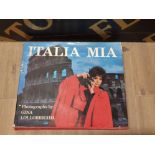 GINA LOLLOBRIGIDA SIGNED 1973 ITALIA MIA HARDBACK BOOK