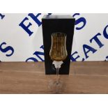 VERSACE FOR ROSENTHAL A GRUN GRAPPA GLASS FLUTE IN ORIGINAL BOX