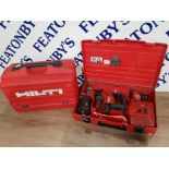 CASED HILTI TE 6-A HAMMER DRILL WITH BATTERY AND CHARGER PLUS SPARE HILTI HARDCASE