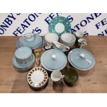 A PART DINNER SERVICE BY ROYAL DOULTON FOREST GLADE PATTERN GARLANDE DESSERT BOWLS ETC