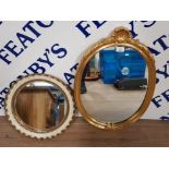 OVAL AND CIRCULAR WALL MIRRORS OVAL MEASURES 61 X 42CM