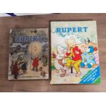 VINTAGE RUPERT THE BEAR 1949 ANNUAL WITH SOFT COVERS, ALONG WITH A 1990S ANNUAL