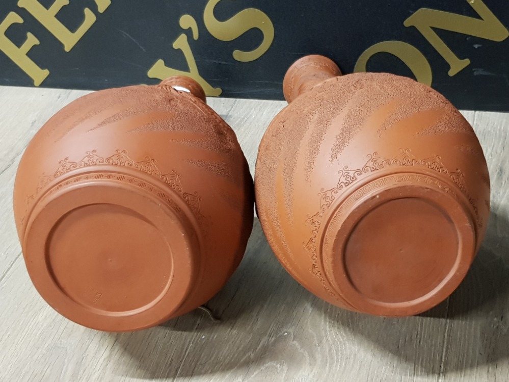 LARGE PAIR OF CHINESE TERRACOTTA DRAGON VASES - Image 3 of 3