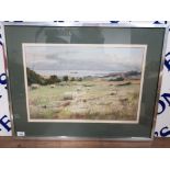 A PASTEL BY PETER GRAY NORTHUMBRIAN HARVEST BILTON BANKS SIGNED AND DATED 1981 35.5 X 53CM