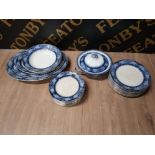 A VICTORIAN PART DINNER SERVICE BY LINCOLN POTTERY